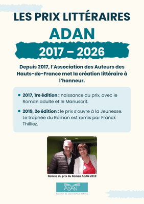 Affiche prix litteraires adan 2017 2026
