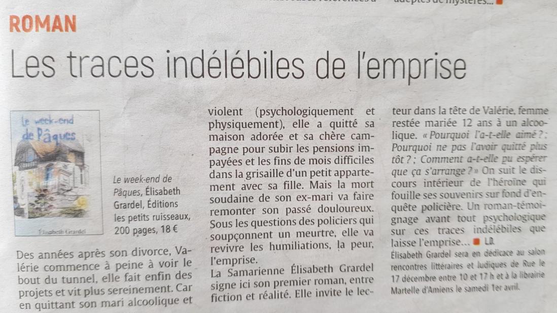 Article livre elisabeth grardel